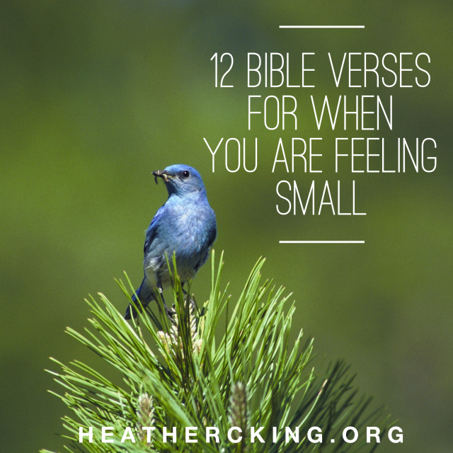 12 Bible Verses For When You Are Feeling Small Heather C King
