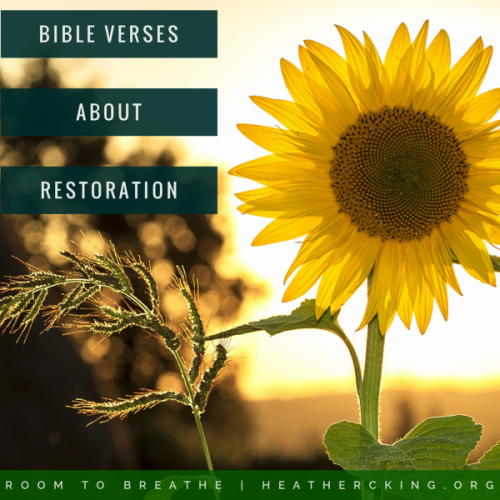 Bible Verses About Restoration Heather C King Room To Breathe